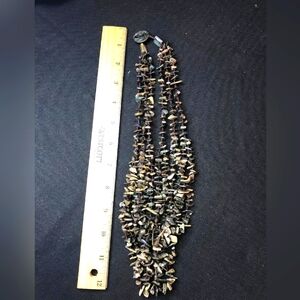 Vintage Handmade Abalone  Chip Necklace